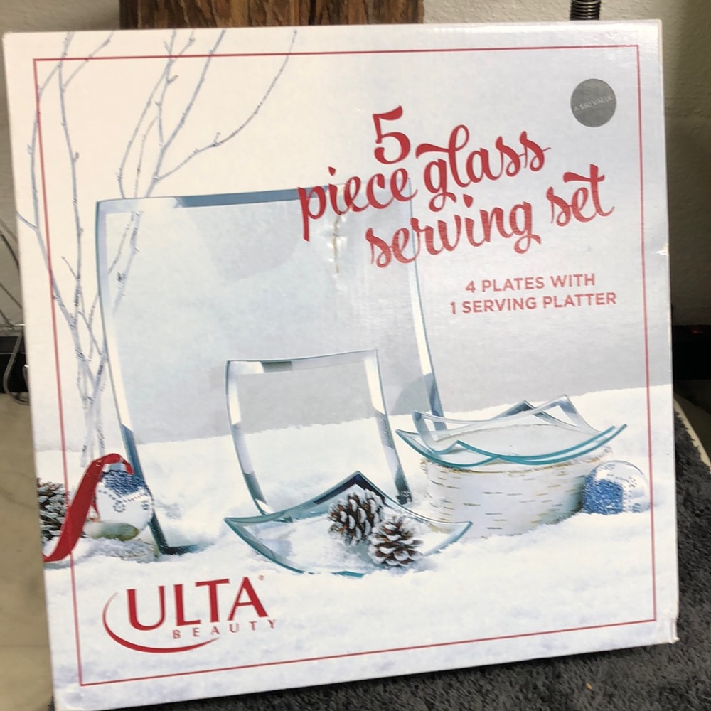 5 Piece Glass Serving Set‎